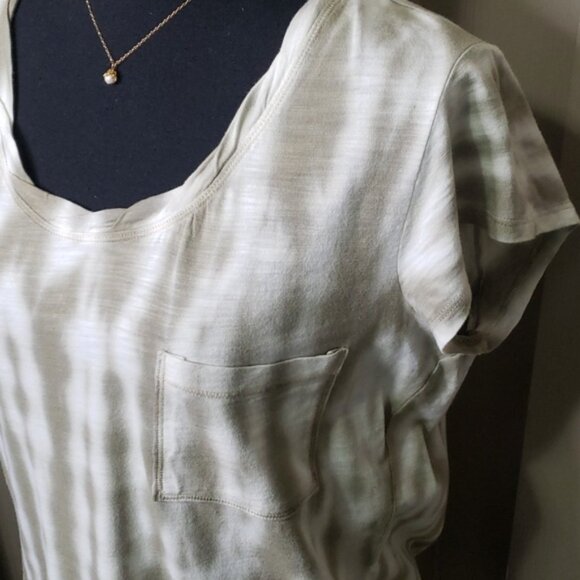 NWT Sanctuary green tie dye scoop neck pocket short sleeve t shirt size large - Picture 2 of 9